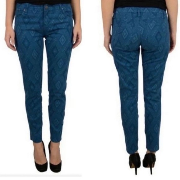 SANCTUARY Blue Aztec Printed Jeans - Picture 1 of 6